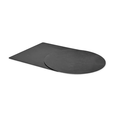 Svarta glasbaserade keramiska bordsskivor