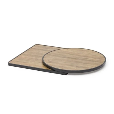 Wood Grain Runda HPL Bordsskivor